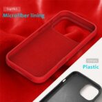 IPhone17 Pro Max Red Silicone Cover - Image 5