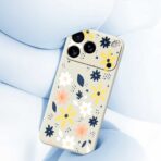 Iphone 17 Pro Max Colorful Floral Blue Leaves Cover - Image 3
